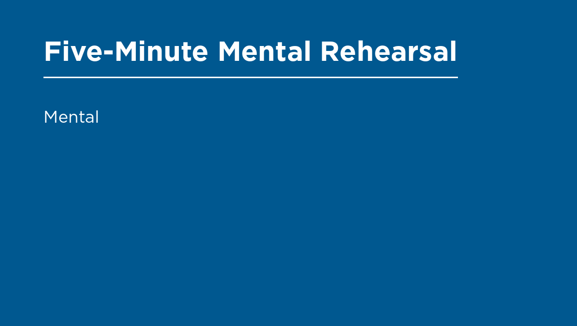 Mental Rehearsal Blog Body Image Mental Rehearsal Blog Body Image