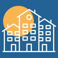 Illustration of housing types.