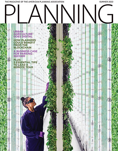 Planning magazine cover