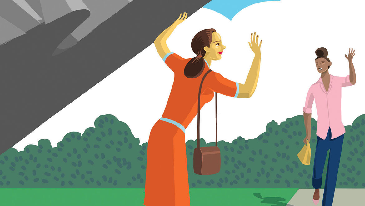 It’s important, especially for young people, to reconnect with the outside world, researchers say. Illustration by Alison Seiffer.