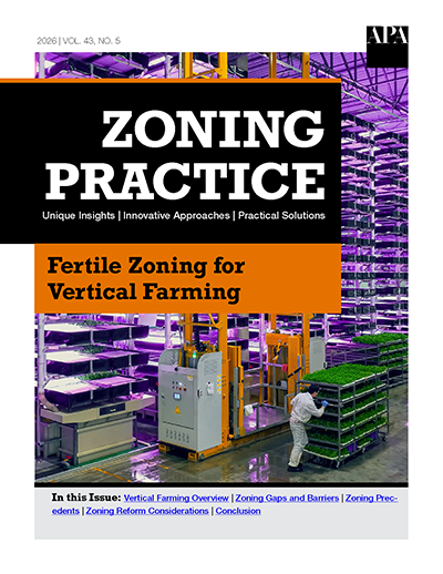 Fertile Zoning for Vertical Farming (Zoning Practice May 2026)