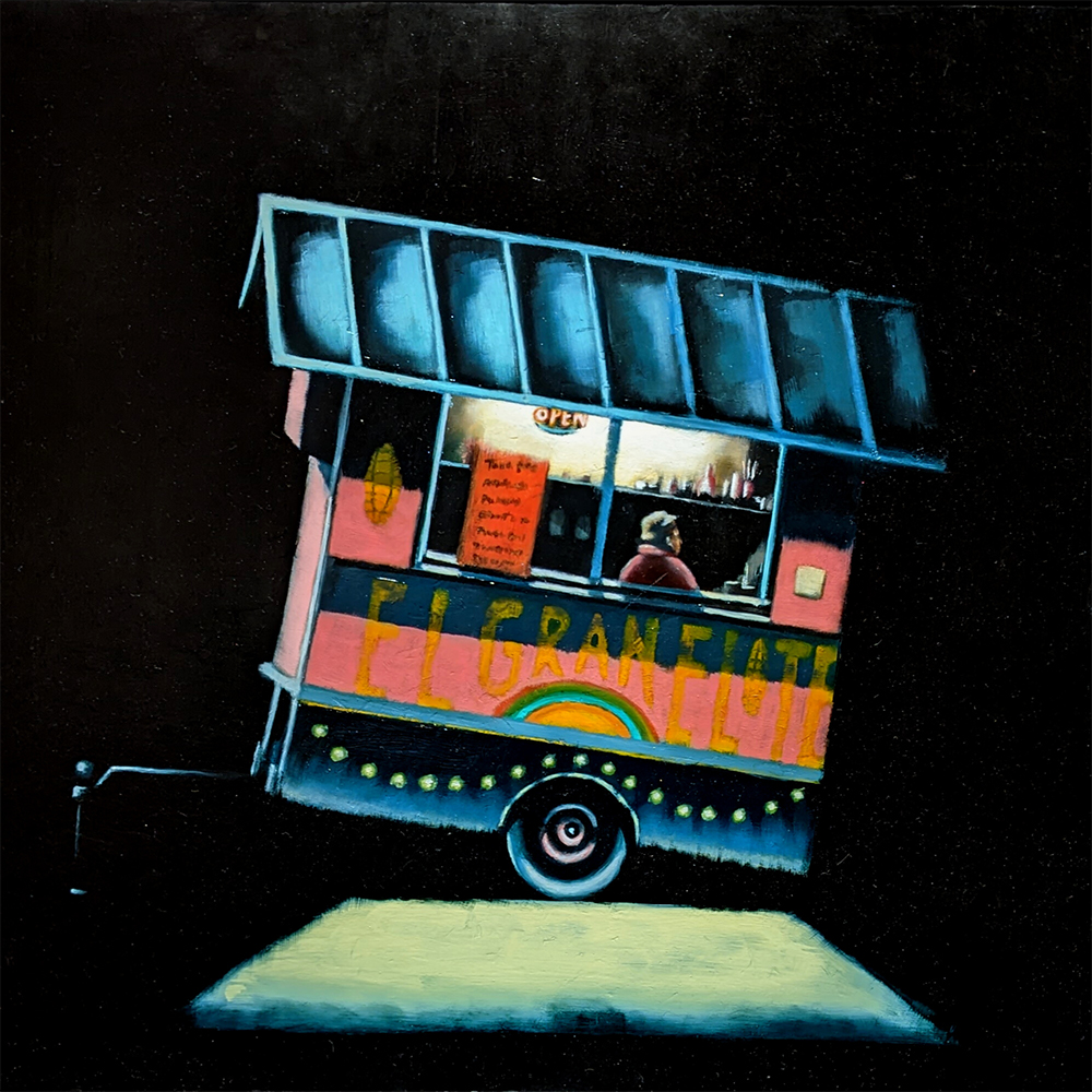 Joe Peña, Late Night Elote, 2015. Photo by Miguel A. Vazquez.