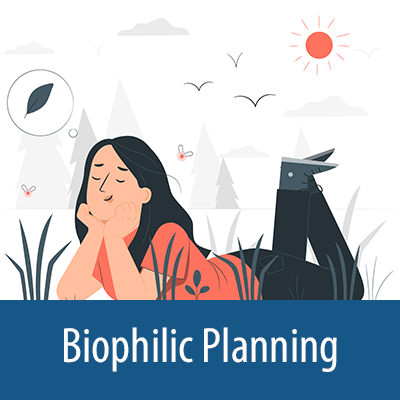 A woman relaxing in a field, thinking about nature.