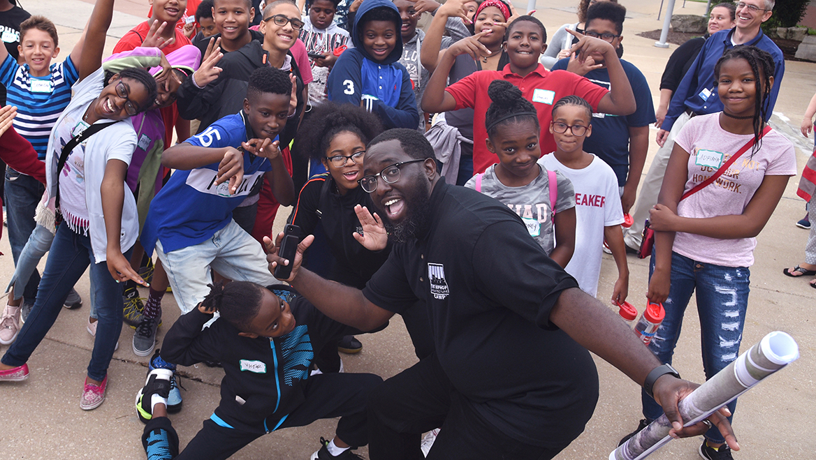 During the Hip Hop Architecture Camp, participants listen to songs from local hip hop artists, identify issues that can be solved through urban design, and write and record songs that showcase their ideas.