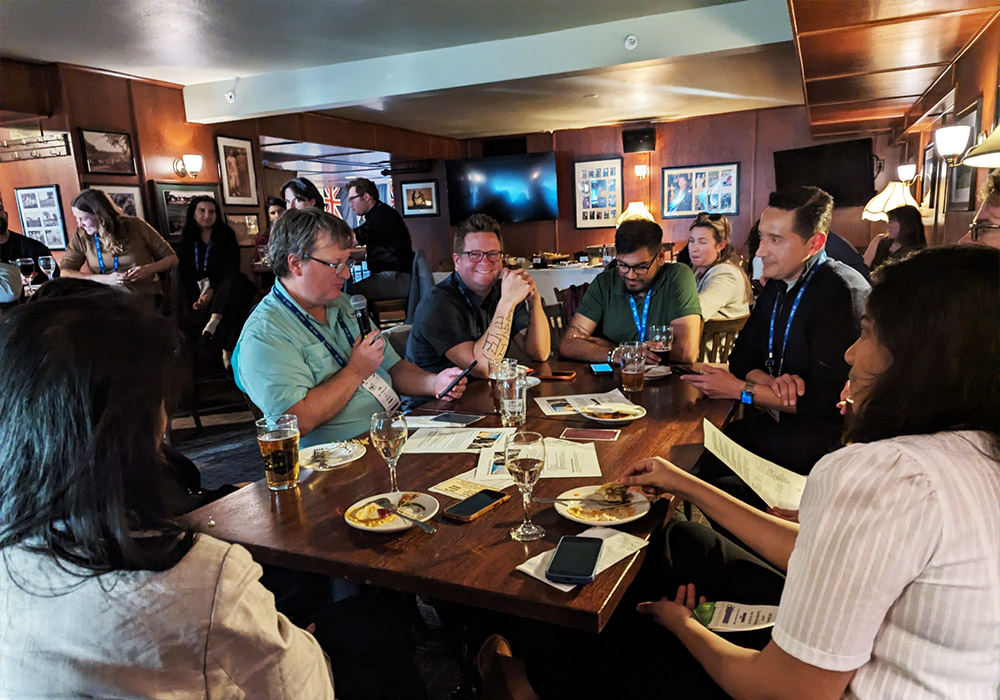 An early version of the card game was tested during a social event at NPC24 in Minneapolis. Photo courtesy of the APA Technology Division.
