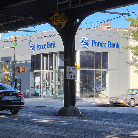 Founded in the Bronx in 1960, Ponce Bank has amassed a portfolio of $690 million in multifamily housing financing that has supported projects like 45 for-sale housing units in Brooklyn's Bed-Stuy neighborhood. Images courtesy of Oscar Perry Abello; Ponce Bank; Gerry Caliendo.