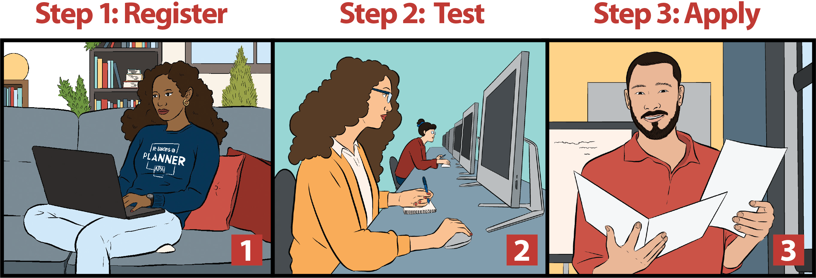 One Path to AICP steps