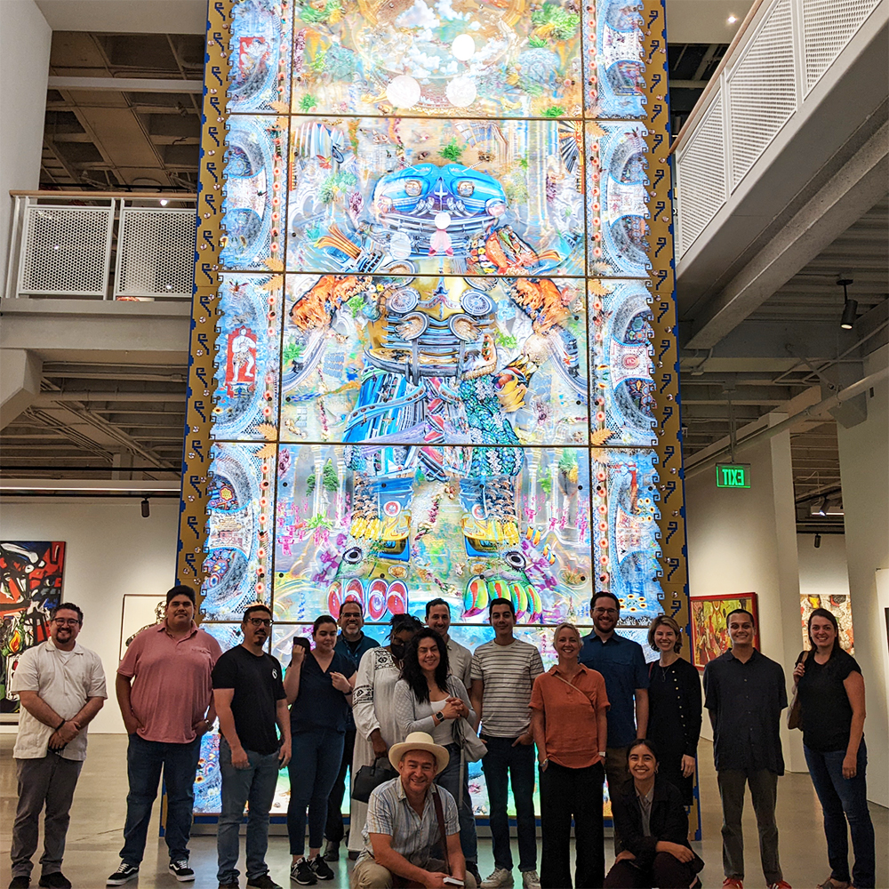 Artists and planners - Members of APA at the Cheech Marin Center for Chicano Art and Culture. Photo by Riverside Art Museum Staff