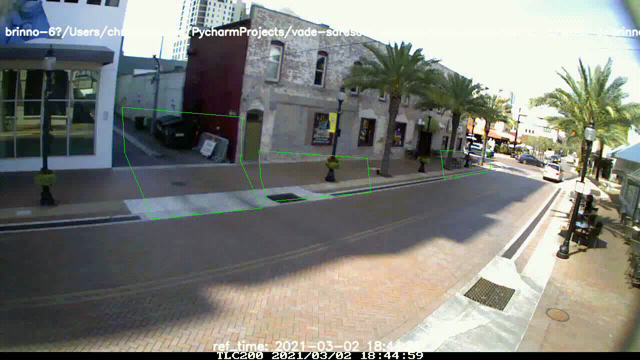 Footage from the alley and no parking/standing areas on Lemon Avenue in Sarasota. Images courtesy of VADE.