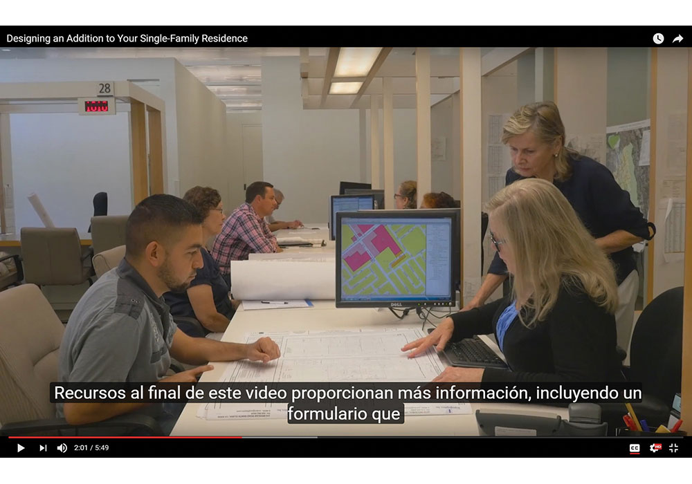 San Jose’s video tutorial educates customers about planning requirements