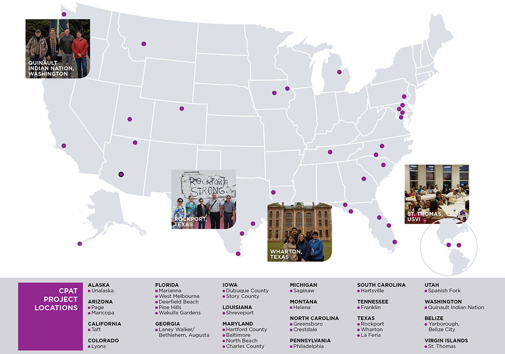 Map of CPAT projects