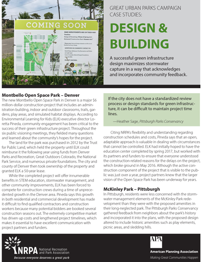 Great Urban Parks Campaign Case Studies cover