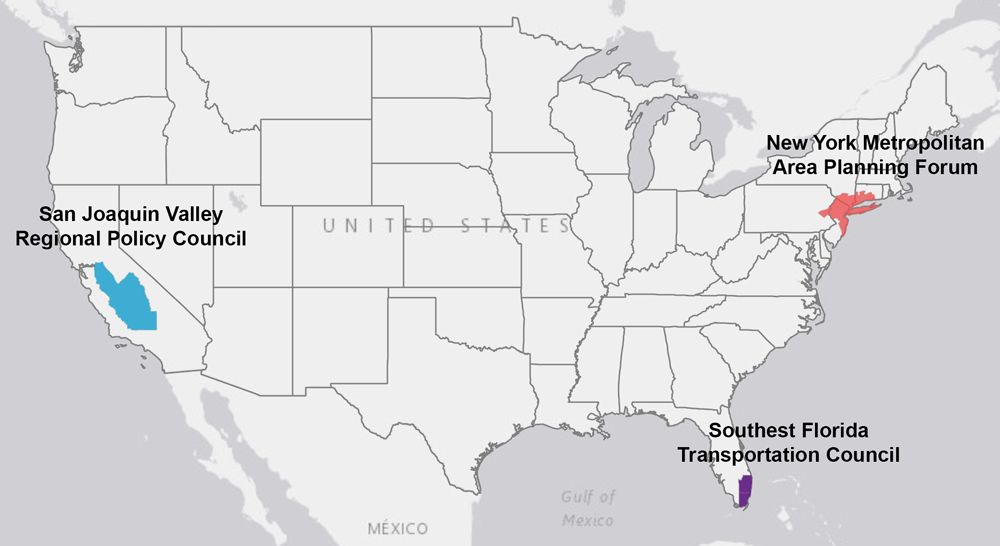 Figure 4. Multi-MPO Planning Collaboratives. Sources: HEPGIS, Esri, HERE.