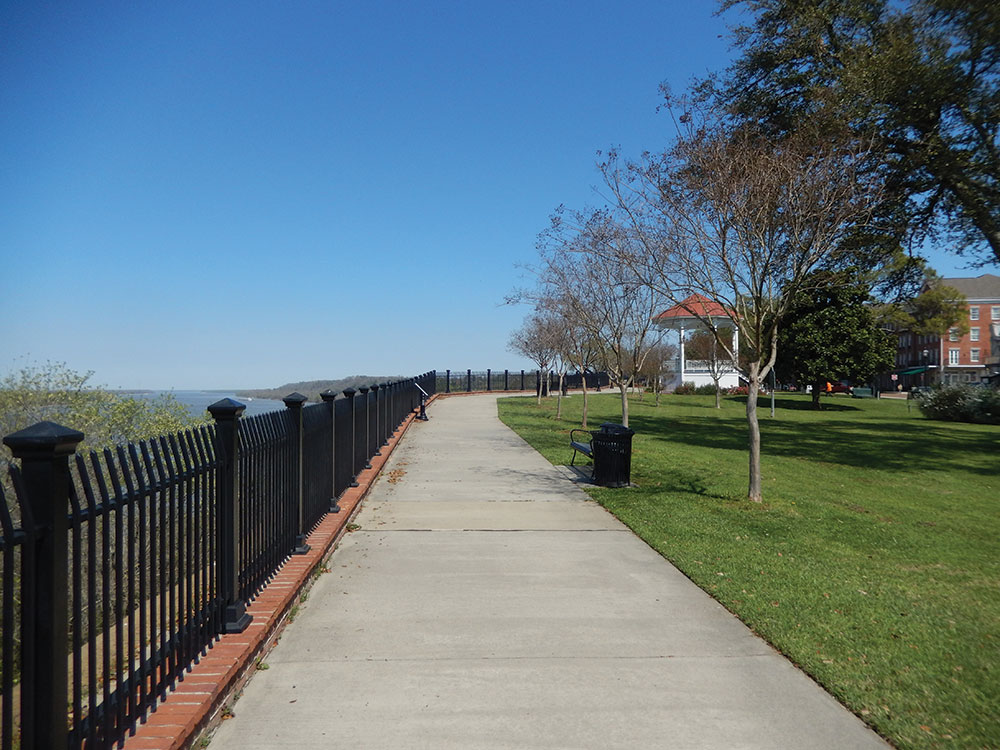 The Bluff District, overlooking the Mississippi River
