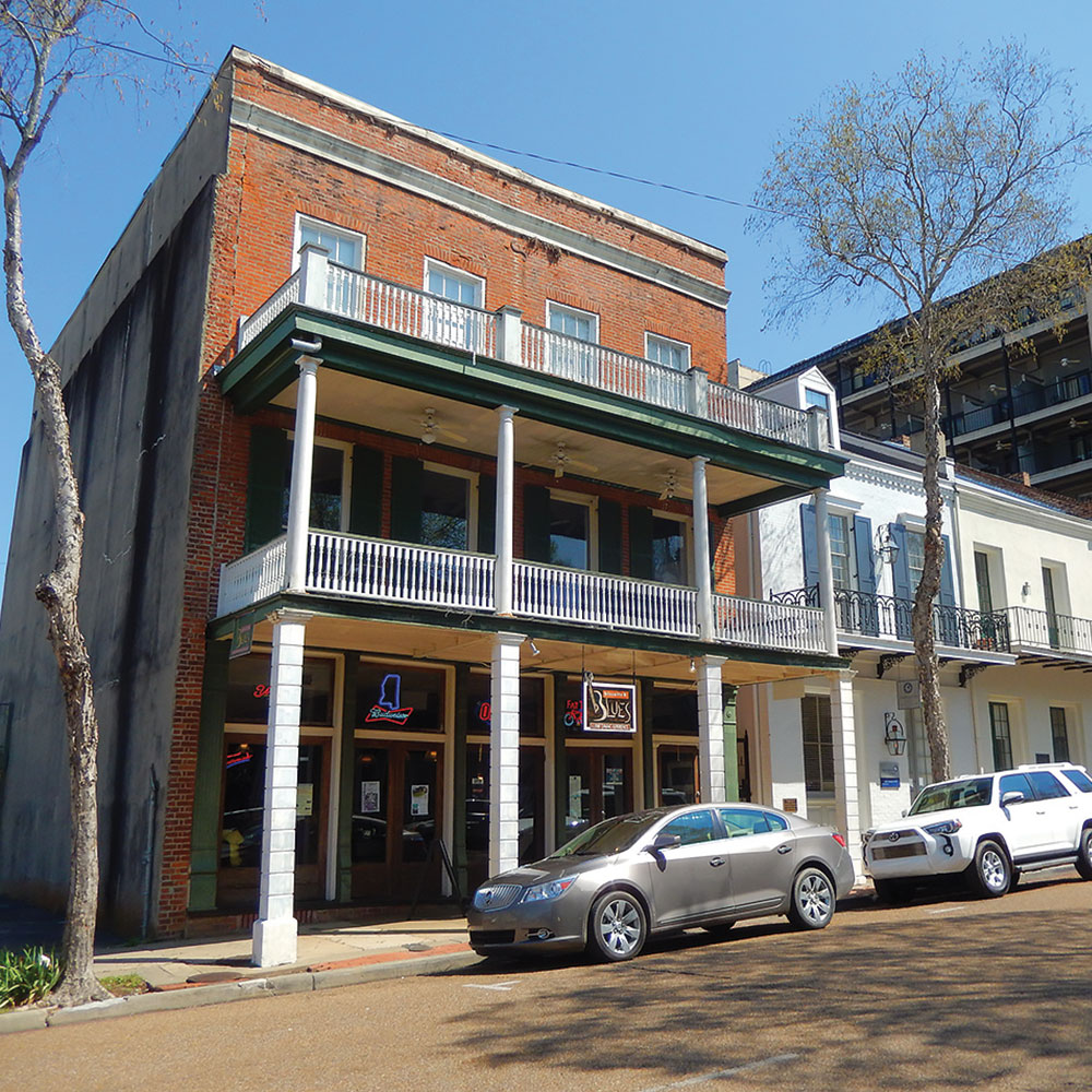 A downtown streetscape
