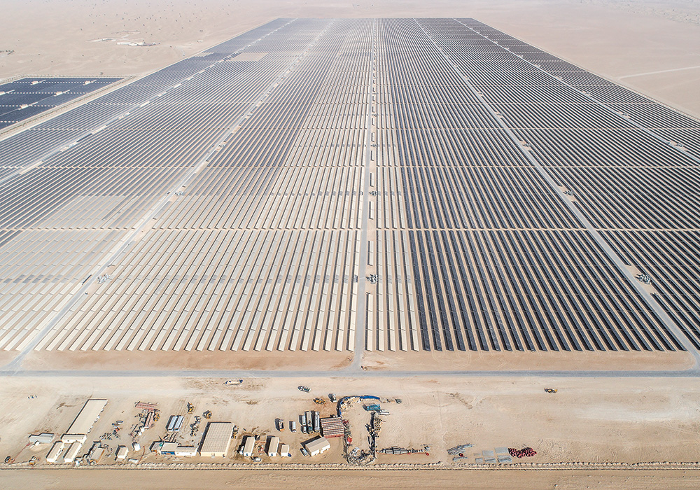The Mohammed bin Rashid Al Maktoum Solar Park, south of the city, is part of Dubai’s Clean Energy Strategy 2050. Photo by Luca Locatelli/Institute.