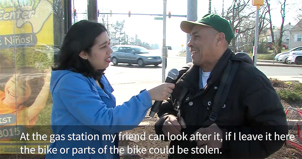 Scenes from Montgomery County, Maryland’s commuter outreach YouTube video. Photos courtesy Montgomery County.