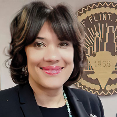 Former Mayor Karen Weaver responds to EPA Director Andrew Wheeler’s claim that Flint water is safe to drink, saying she will declare it safe only when the medical and scientific communities agree, after testing over time.