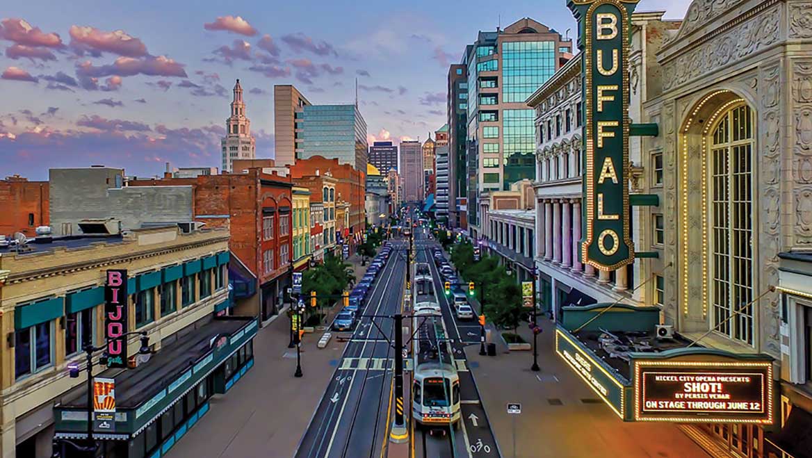 Buffalo, New York, Mayor Byron Brown declared two years ago that the city would be a “Climate Refuge City,” taking advantage of its location, infrastructure, and amenities. Photo by Michael Shriver/buffalophotoblog.com.