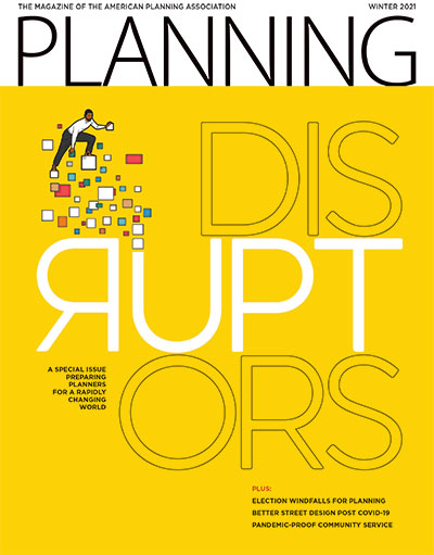 Planning magazine cover