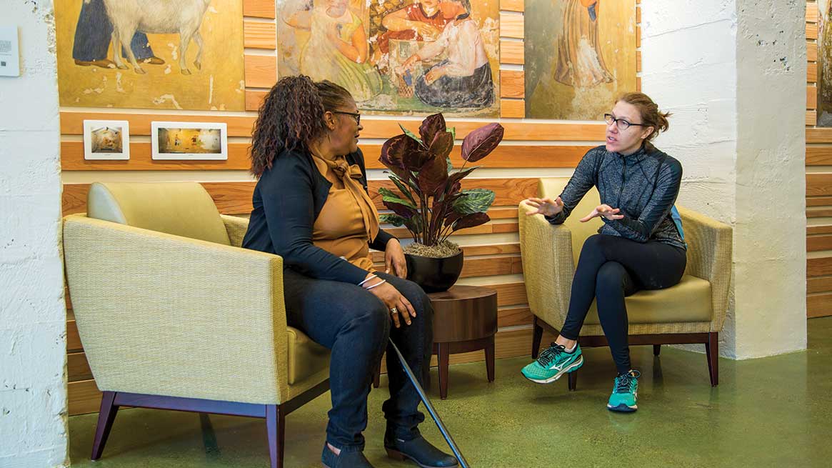 Built in the Spanish Colonial Revival style in 1924, this former school is now senior housing.