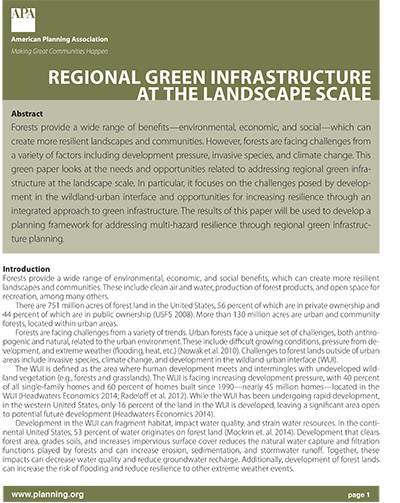 Regional Green Infrastructure at the Landscape Scale cover