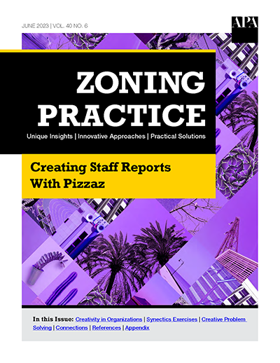 Creating Staff Reports With Pizzaz (Zoning Practice June 2023).