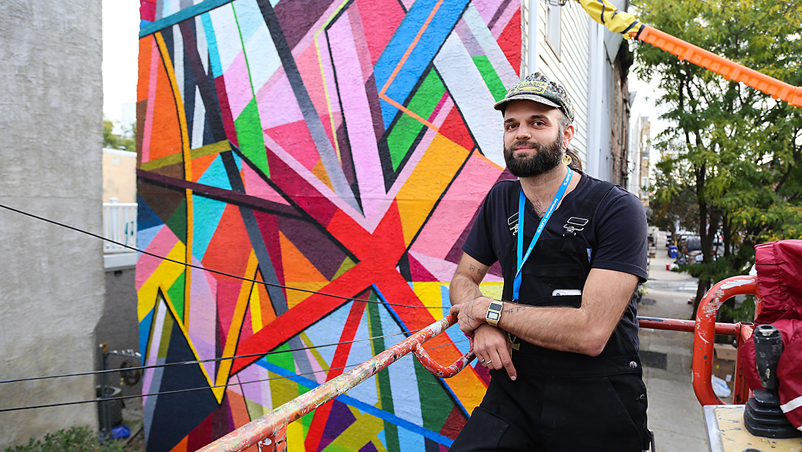 Convergence by Andréa Grasso, 8th St. and Manton St., South Philadelphia.