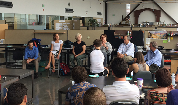 Friends of Planning office hours in the studio at the University of Arizona