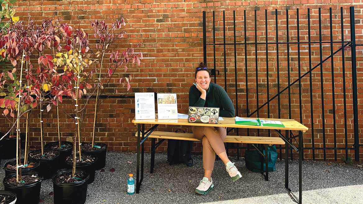 Planner Sara Tillie (above) is the director of the Cleveland Tree Coalition, a collective that recently lost a major Arbor Day grant. It is nonetheless finding a path forward, in part because of their collective funding model, which relies on partnerships to fund its work across the city. Photos courtesy of Cleveland Tree Coalition.