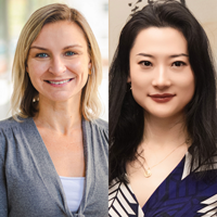 Yang Chen and Allison Stewart-Harris headshots