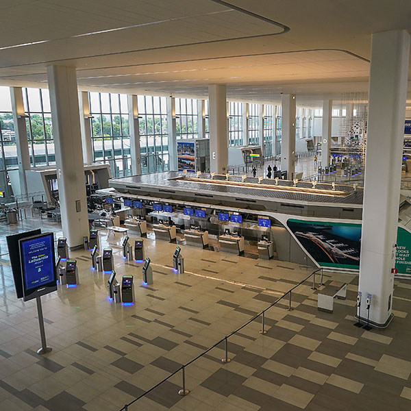 A view of the new Terminal B.