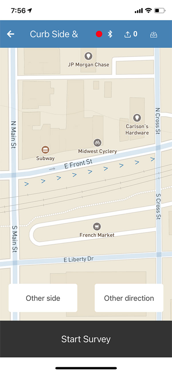 The non-profit Shared Streets is developing an app to work with the Curb Wheel.