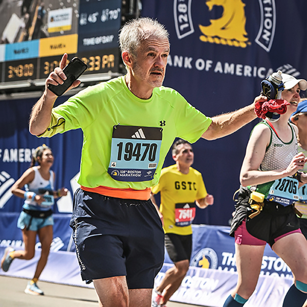 Planning July 2025 Planning on the Run: How Running Transformed My Perspective on Cities and Towns One of Barber's most memorable experiences was running in the Boston Marathon. Photo courtesy of Marathonfoto.