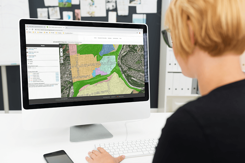 MapLink is a service that presents the essential elements of your community’s zoning code through an interactive online map. Photo courtesy General Code.