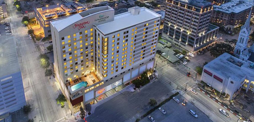 Hampton Inn and Homewood Suites, downtown Houston.