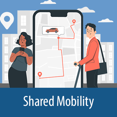 Carousel slide for Shared Mobility collection
