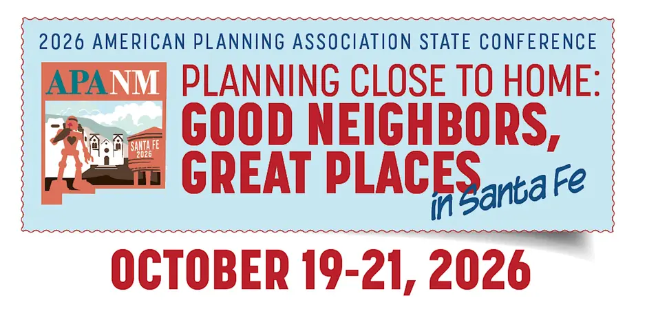 APA NM 2026 conference banner Santa Fe October 19 through 21