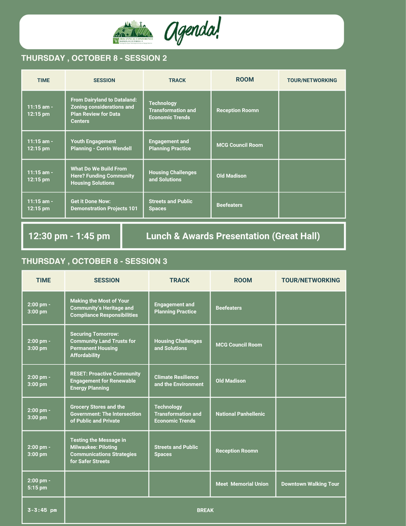 APA-WI Conference Agenda Page 2 2026-10-05