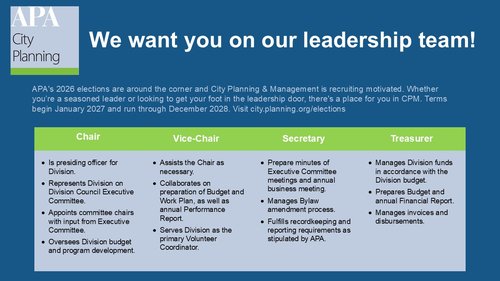 CPM Position Descriptions