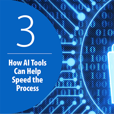 Digital documents in a digital file folder with circuit connections and binary code in the background.