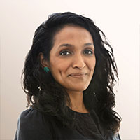 headshot of Nithya Raman for People Behind the Plans podcast sized at 200 x 200