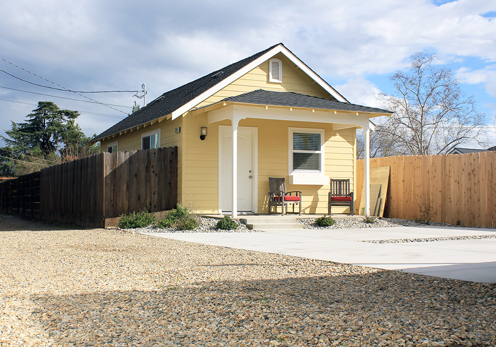 Fourth street view of cottage home program results, Clovis, California