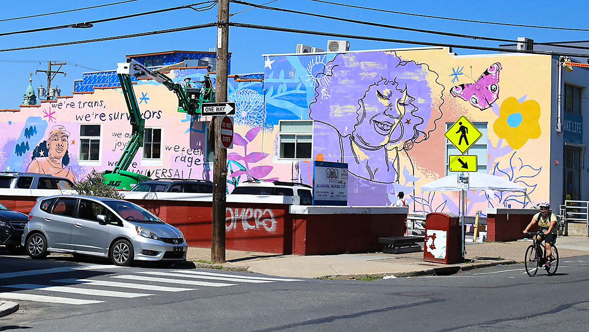 We Are Universal  by Kah Yangni, Frankford Ave. and E. Thompson St., Fishtown.