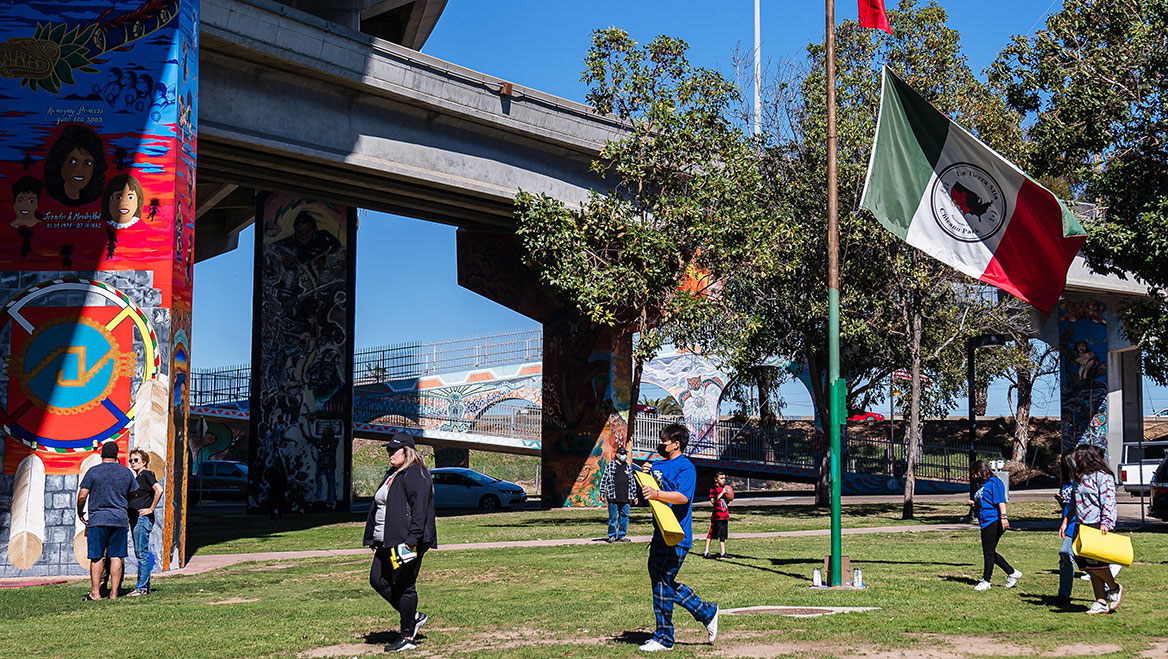 Chicano Park, located beneath San Diego’s Coronado Bridge in Barrio Logan. Photos by Ariana Drehsler.