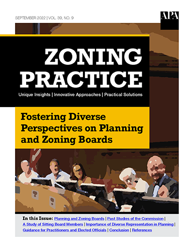 Fostering Diverse Perspectives on Planning and Zoning Boards