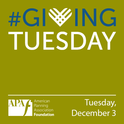 APA Foundation Giving Tuesday 2019 Graphic Square graphic for use on social media and websites to support the APA Foundation on Giving Tuesday 2019