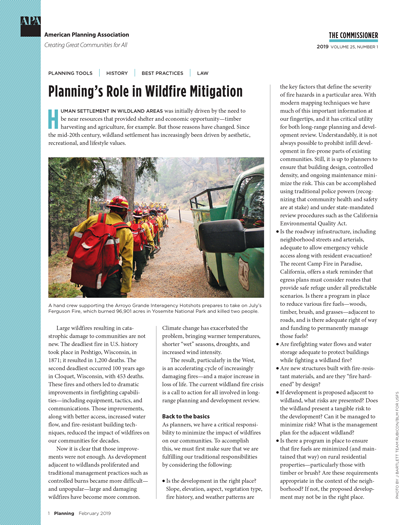 The Commissioner February 2019 cover Cover of the February 2019 issue of The Commissioner.