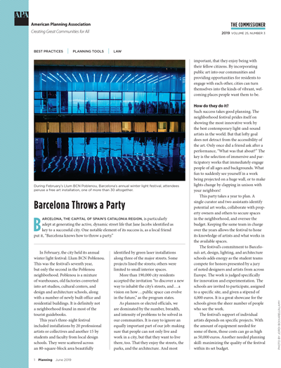 The Commissioner, June 2019 cover The cover of the June 2019 issue of The Commissioner.