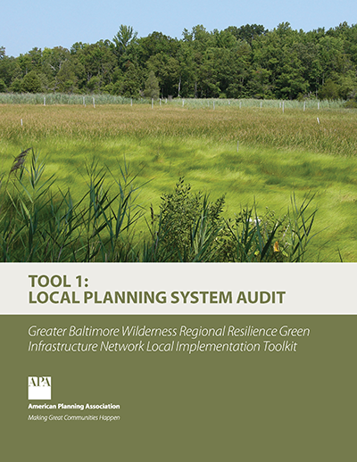 Greater Baltimore Wilderness Regional Resilience Green Infrastructure Network Local Implementation Toolkit cover